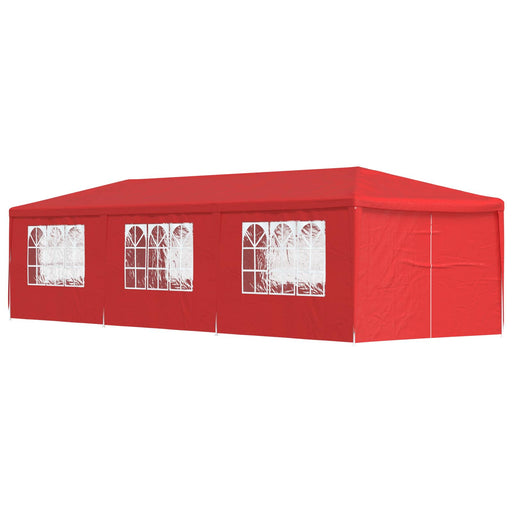 Cort pentru Petreceri 900 x 300 x 255 cm Roșu PE și oțel - WALTI WALTI