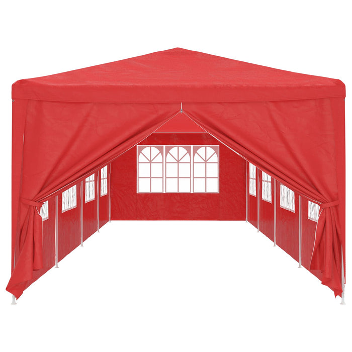 Cort pentru Petreceri 1200 x 300 x 255 cm Roșu PE și oțel - WALTI WALTI