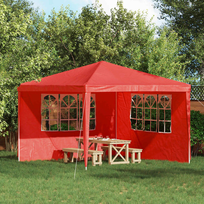 Perete lateral pentru cort de petrecere 2 pcs 300 x 195 cm Roșu - WALTI WALTI