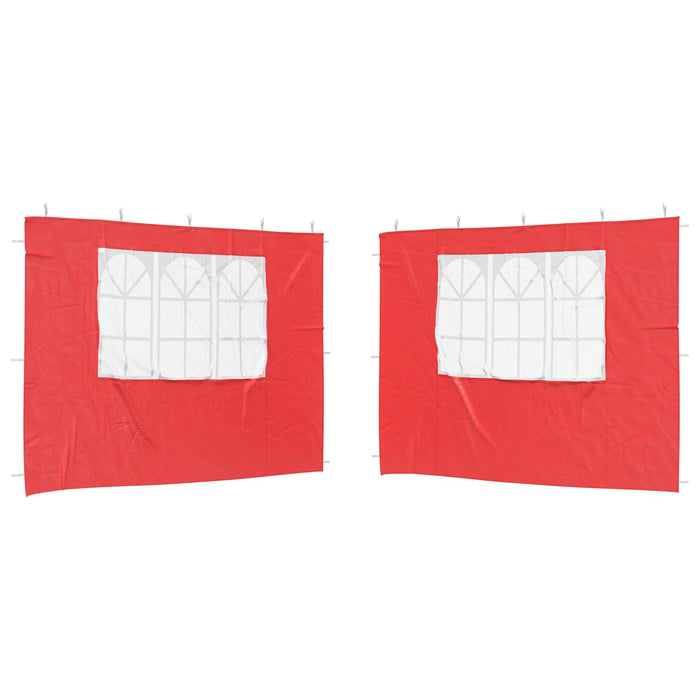 Perete lateral pentru cort de petrecere 2 pcs 300 x 195 cm Roșu - WALTI WALTI