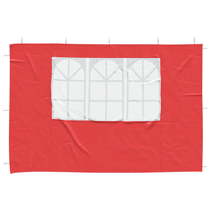 Perete lateral pentru cort de petrecere 2 pcs 300 x 195 cm Roșu - WALTI WALTI