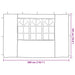 Perete lateral pentru cort de petrecere 2 pcs 300 x 195 cm - WALTI WALTI