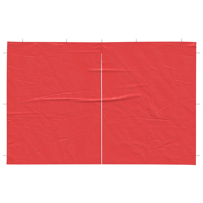 Perete lateral pentru cort de petrecere 2 pcs Roșu 300 x 195 cm - WALTI WALTI