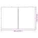 Perete lateral pentru cort de petrecere 2 pcs Roșu 300 x 195 cm - WALTI WALTI
