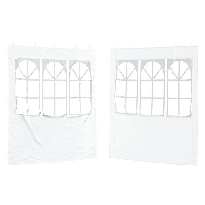 Perete lateral pentru cort de petrecere 2 pcs 200 x 195 cm Alb - WALTI WALTI