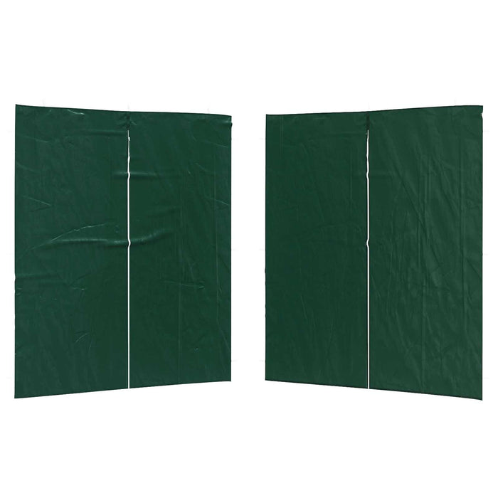 Perete lateral pentru cort de petrecere 2 pcs Verde PE și oțel - WALTI WALTI