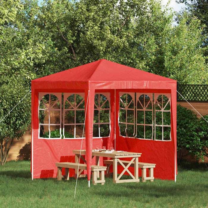 Perete lateral pentru cort de petrecere 2 pcs 200 x 195 cm Roșu - WALTI WALTI
