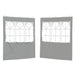 Perete lateral pentru cort de petrecere 2 pcs 200 x 195 cm - WALTI WALTI