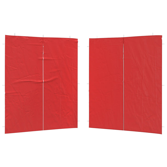 Perete lateral pentru cort de petrecere 2 pcs Roșu 200 x 195 cm - WALTI WALTI