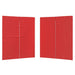 Perete lateral pentru cort de petrecere 2 pcs Roșu 200 x 195 cm - WALTI WALTI