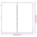 Perete lateral pentru cort de petrecere 2 pcs Roșu 200 x 195 cm - WALTI WALTI