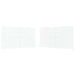 Perete lateral pentru cort de petrecere 2 pcs Alb 400 x 195 cm - WALTI WALTI