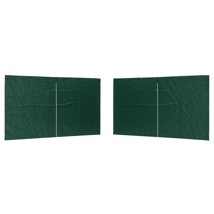 Perete lateral pentru cort de petrecere 2 pcs Verde PE și oțel - WALTI WALTI