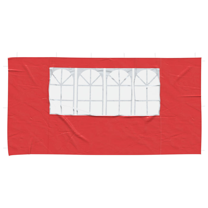 Perete lateral pentru cort de petrecere 2 pcs 400 x 195 cm Roșu - WALTI WALTI