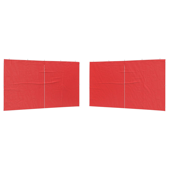 Perete lateral pentru cort de petrecere 2 pcs Roșu 400 x 195 cm - WALTI WALTI