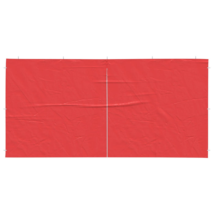 Perete lateral pentru cort de petrecere 2 pcs Roșu 400 x 195 cm - WALTI WALTI