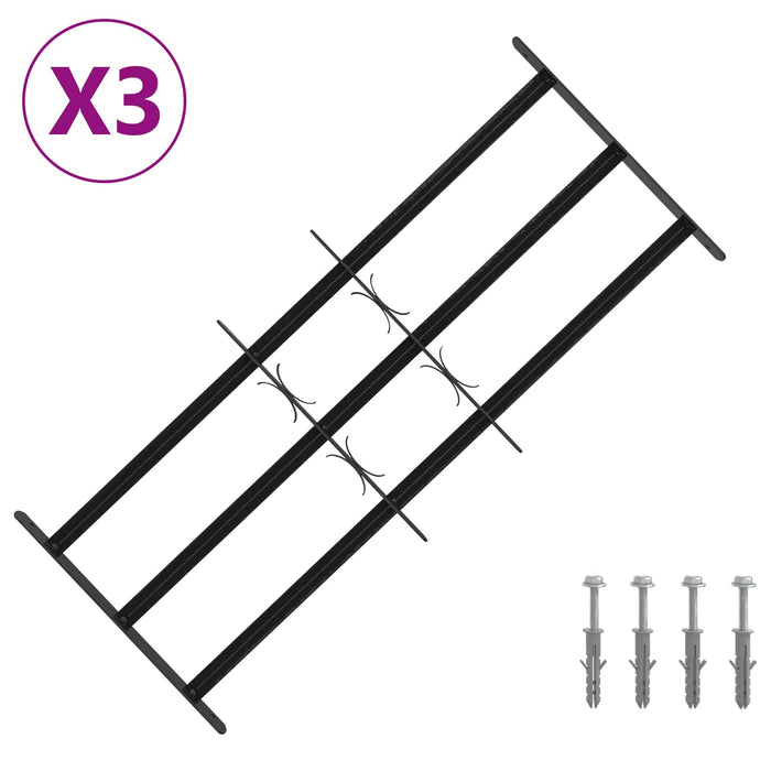 Grilaj de Securitate pentru Feronerie cu 3 Bare Încuiate 3 pcs WALTI