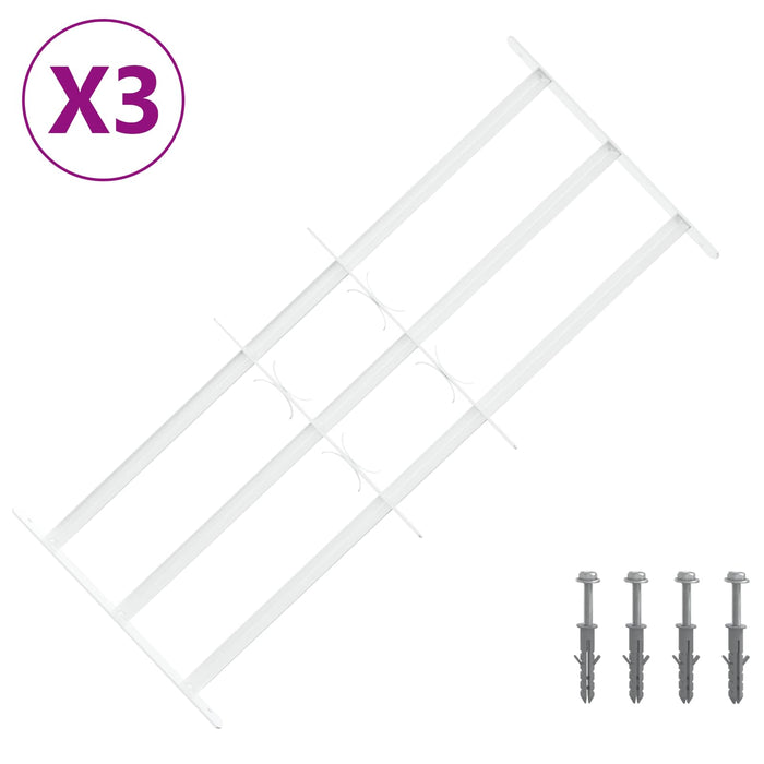 Grilaj de Securitate pentru Feronerie cu 3 Bare Încuiate 3 pcs - WALTI WALTI