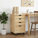 Cabinet mobil cu roata Maro 34 x 39 x 56 cm Lemn masiv de pin - WALTI WALTI
