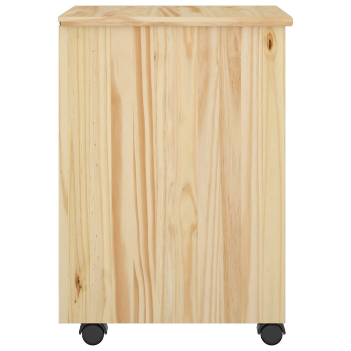 Cabinet mobil cu roata Maro 34 x 39 x 56 cm Lemn masiv de pin - WALTI WALTI
