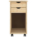 Cabinet mobil cu roata Maro 34 x 39 x 65,5 cm Lemn masiv de pin - WALTI WALTI