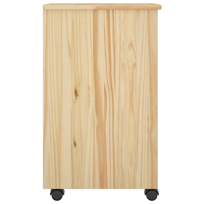 Cabinet mobil cu roata Maro 34 x 39 x 65,5 cm Lemn masiv de pin - WALTI WALTI