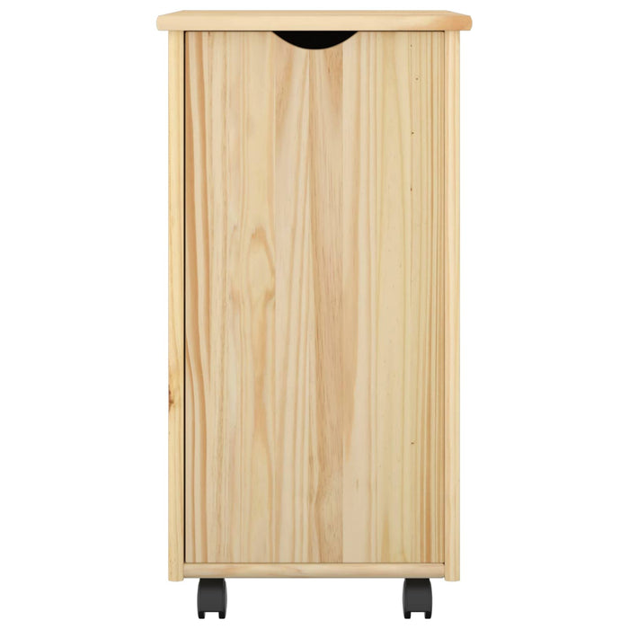 Cabinet mobil cu roata Maro 34 x 39 x 65,5 cm Lemn de pin masiv - WALTI WALTI