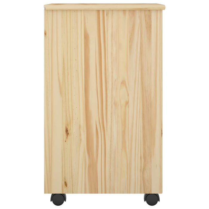 Cabinet mobil cu roata Maro 34 x 39 x 65,5 cm Lemn de pin masiv - WALTI WALTI