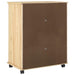 Cabinet mobil cu roata Maro 63,5 x 39 x 79 cm Lemn de pin masiv - WALTI WALTI