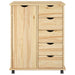 Cabinet mobil cu roata Maro 63,5 x 39 x 79 cm Lemn de pin masiv - WALTI WALTI