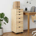 Cabinet mobil cu roata Maro 34 x 39 x 93,5 cm Lemn de pin masiv - WALTI WALTI