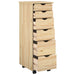 Cabinet mobil cu roata Maro 34 x 39 x 93,5 cm Lemn de pin masiv - WALTI WALTI