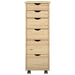 Cabinet mobil cu roata Maro 34 x 39 x 93,5 cm Lemn de pin masiv - WALTI WALTI