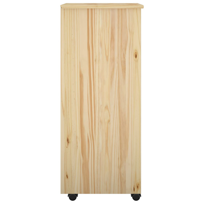 Cabinet mobil cu roata Maro 34 x 39 x 93,5 cm Lemn de pin masiv - WALTI WALTI