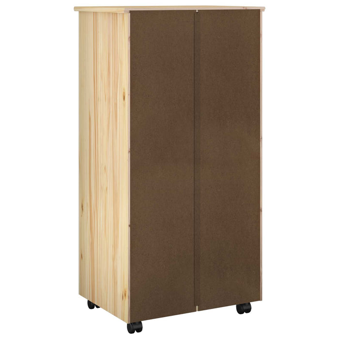 Cabinet mobil cu roata Maro 53 x 39 x 103 cm Lemn de pin masiv - WALTI WALTI