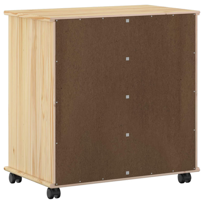 Cabinet mobil Maro 63,5 x 39 x 65,5 cm Lemn de pin masiv - WALTI WALTI
