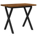 Masă de dining pătrată 110 x 55 x 75 cm Lemn Solid de Acacia - WALTI WALTI