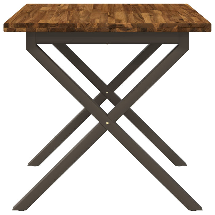 Masă de dining pătrată 80 x 80 x 75 cm Lemn Solid de Acacia - WALTI WALTI