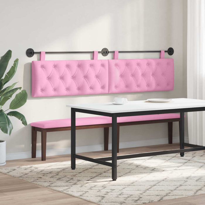 Cap de pat suspendat Pe perete Roz 210 x 55 x 7 cm țesătură - WALTI WALTI