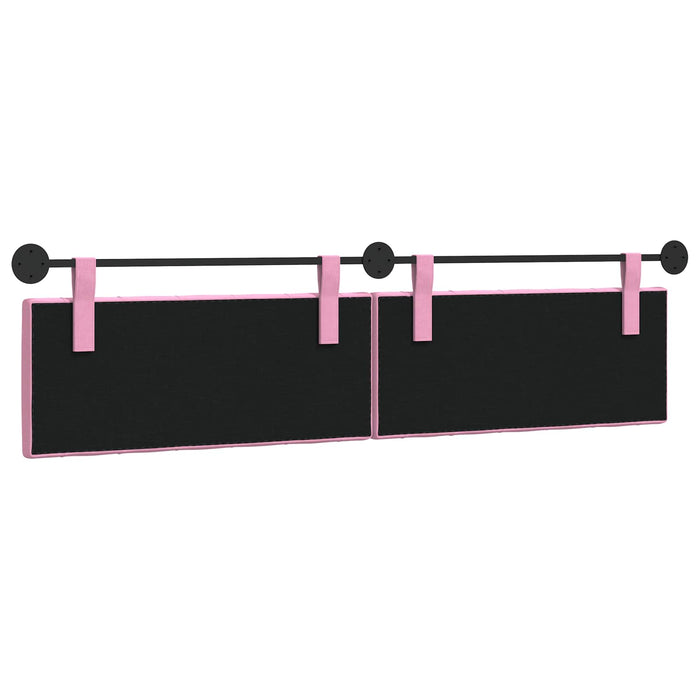 Cap de pat suspendat Pe perete Roz 210 x 55 x 7 cm țesătură - WALTI WALTI
