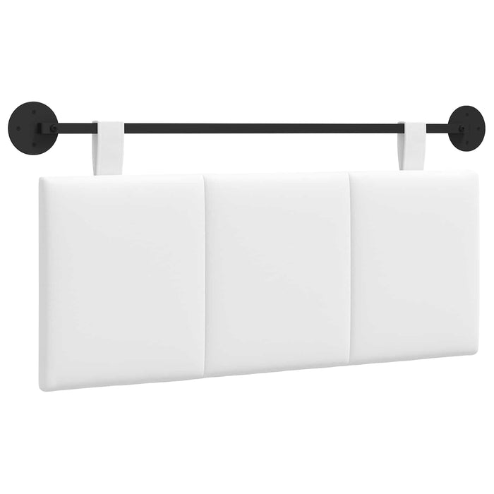 Cap de pat suspendat Pe perete Alb 110 x 55 x 5 cm țesătură - WALTI WALTI