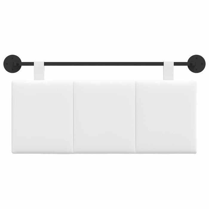 Cap de pat suspendat Pe perete Alb 110 x 55 x 5 cm țesătură - WALTI WALTI