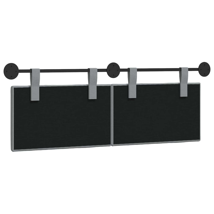 Cap de pat suspendat Dungi Gri deschis 150 x 55 x 5 cm țesătură - WALTI WALTI