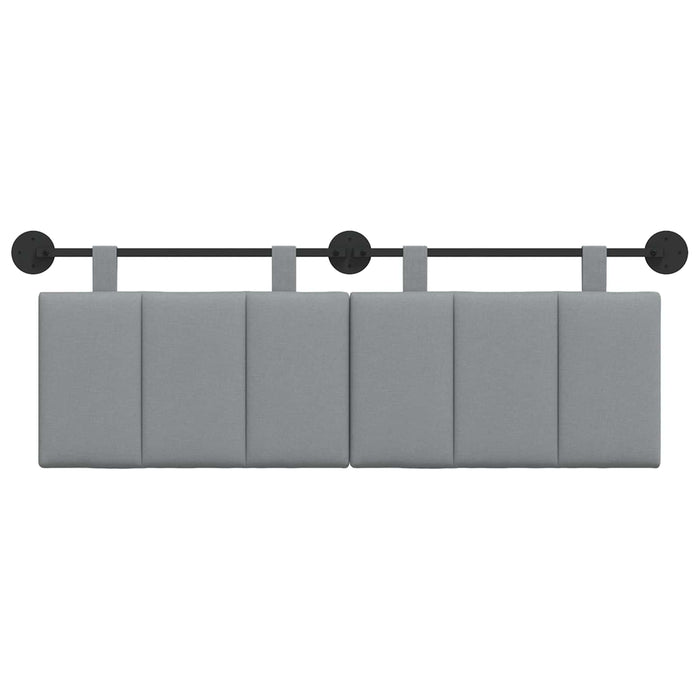 Cap de pat suspendat Dungi Gri deschis 150 x 55 x 5 cm țesătură - WALTI WALTI