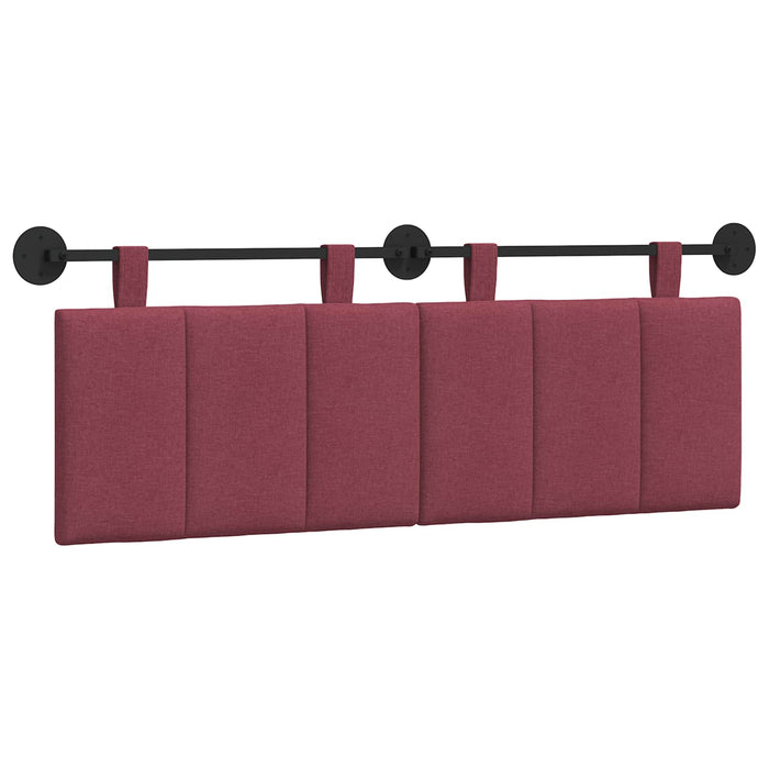 Cap de pat suspendat Dungi Roșu Vin 150 x 55 x 5 cm țesătură - WALTI WALTI