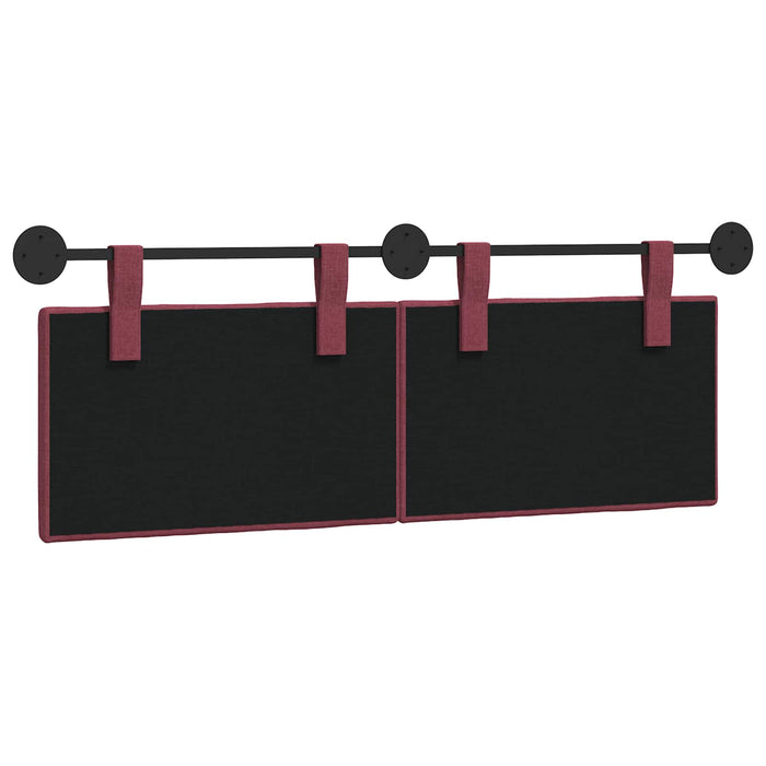 Cap de pat suspendat Dungi Roșu Vin 150 x 55 x 5 cm țesătură - WALTI WALTI