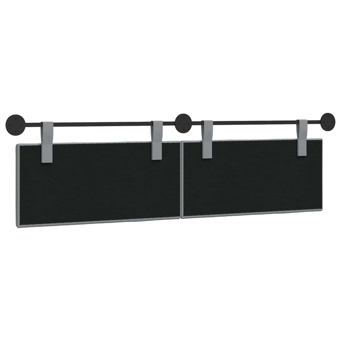 Cap de pat suspendat Dungi Gri deschis 170 x 55 x 5 cm țesătură - WALTI WALTI