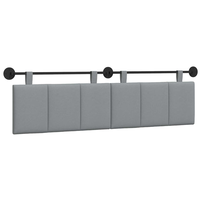 Cap de pat suspendat Dungi Gri deschis 190 x 55 x 5 cm țesătură - WALTI WALTI