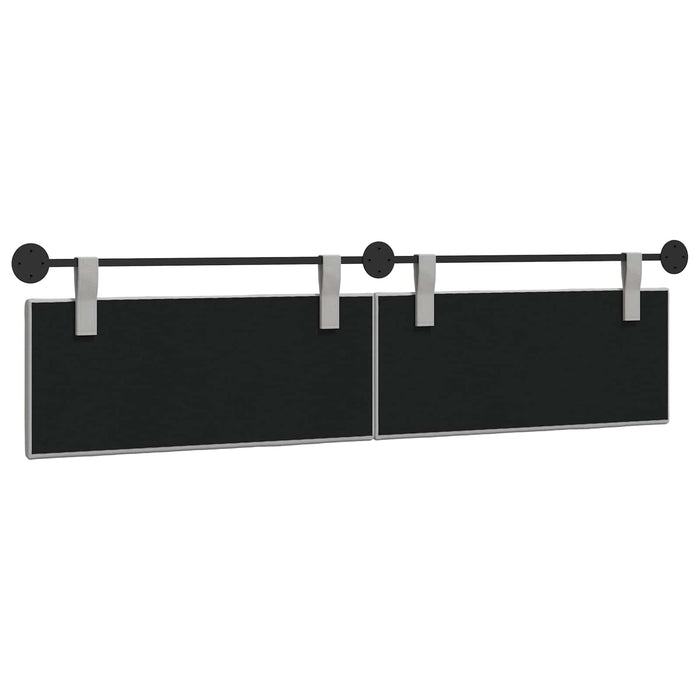 Cap de pat suspendat Dungi Gri nori 210 x 55 x 5 cm țesătură - WALTI WALTI