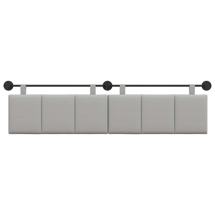 Cap de pat suspendat Dungi Gri nori 210 x 55 x 5 cm țesătură - WALTI WALTI